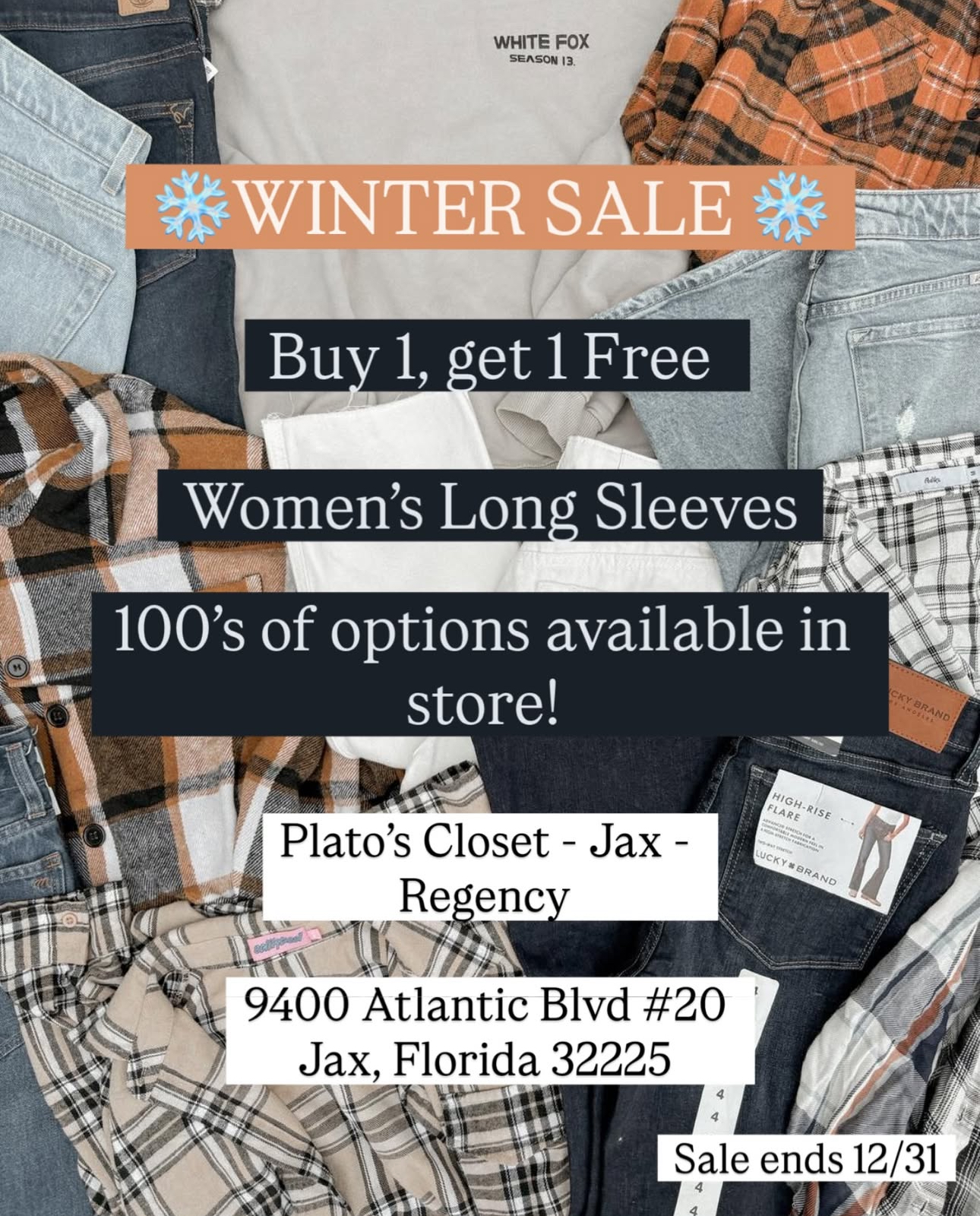 December BOGO for all Womens Long Sleeves